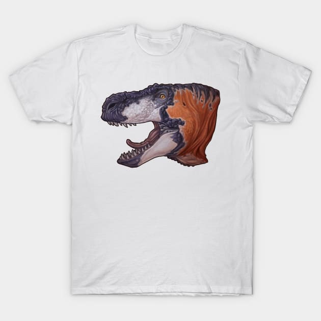 Tyrannosaurus rex (scaly) T-Shirt by CoffeeBlack